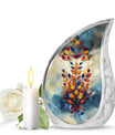 Stained Glass Cremation Urns Large & Small Combo - Funeral Urns For Man