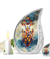 Stained Glass Cremation Urns Large & Small Combo - Funeral Urns For Man