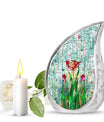 Stained Glass Cool Urns For Ashes - Funeral Urns For Man and Women