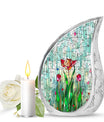 Stained Glass Cool Urns For Ashes - Funeral Urns For Man and Women