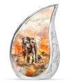 Elephant Family Urns For Human Ashes Adult Funeral, Ashes Urn