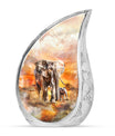 Elephant Family Urns For Human Ashes Adult Funeral, Ashes Urn