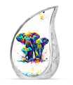 Elephant Family Cremation Urns For Human Ashes - Keepsake Urns