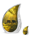 Elephant Family Cremation Urns For Human Ashes - Mini Urn Set For Ashes