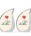 Elephant Family Cremation Urns For Human Ashes - Keepsake Urn Set