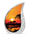 Elephant Family Small Urn For Ashes Large Funeral, Ashes Urn