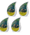 Elephant Family A Small Urn For Ashes Funeral, Ashes Cremation Urn