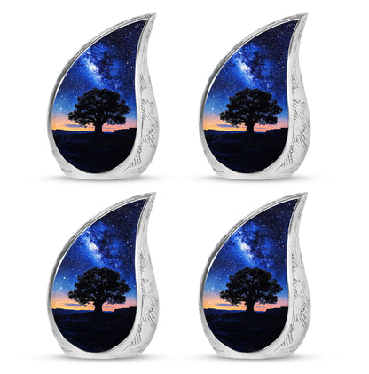 Personalized Galaxy Cremation Urn for Human Ashes - 10-inch, 200 cu in - Yatskia