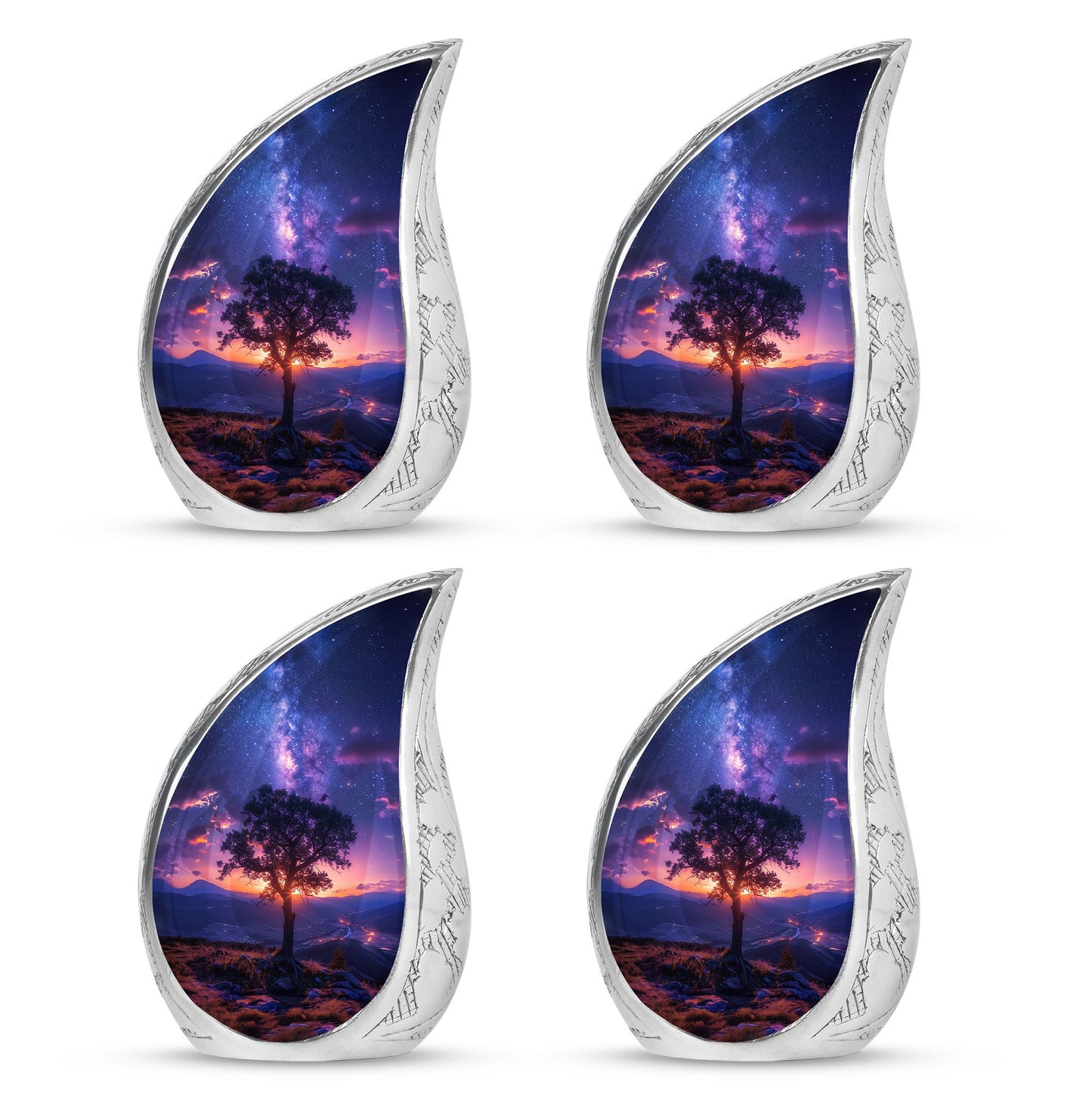 Personalized Galaxy Cremation Urn for Women - 10-inch, 200 cu in - Yatskia