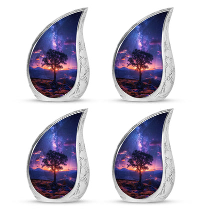 Personalized Galaxy Cremation Urn for Women - 10-inch, 200 cu in - Yatskia