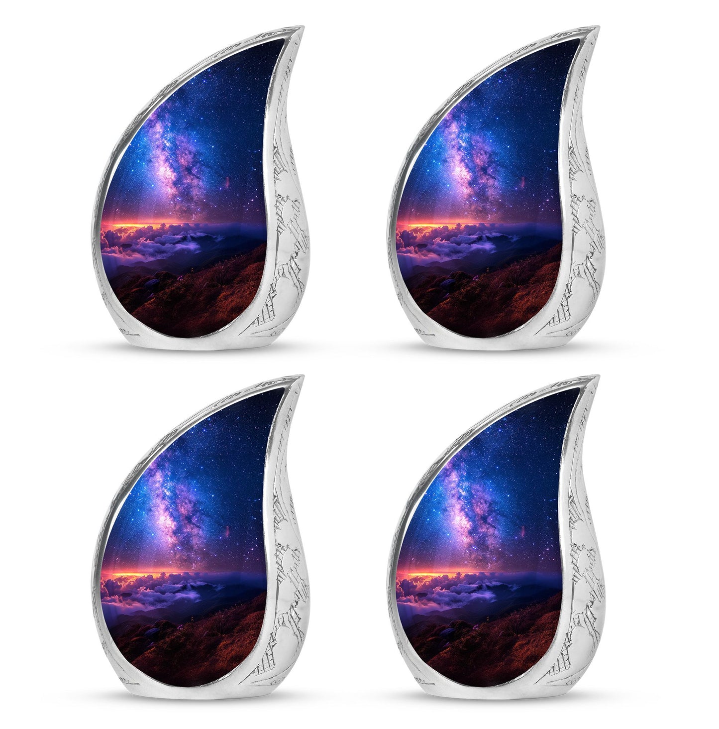 Personalized Galaxy Cremation Urn for Human Ashes - 10-inch, 200 cu in - Yatskia