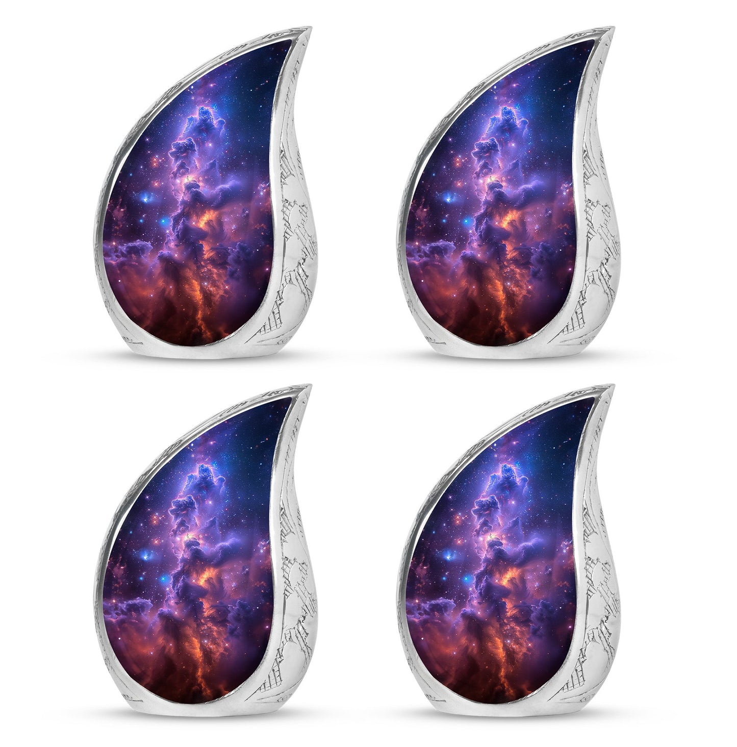 Personalized Galaxy Cremation Urn for Human Ashes - 10-inch, 200 cu in - Yatskia