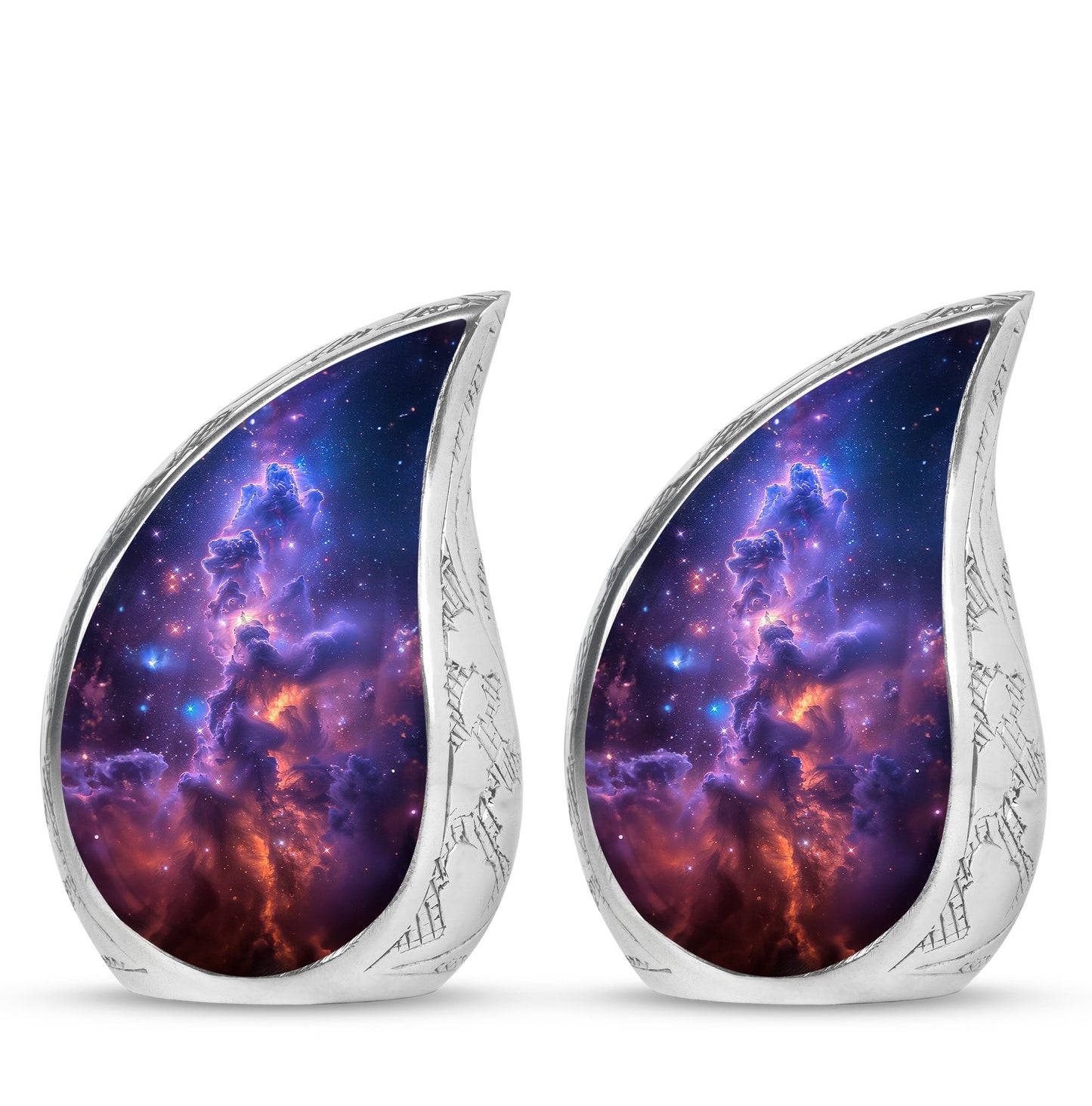 Personalized Galaxy Cremation Urn for Human Ashes - 10-inch, 200 cu in - Yatskia
