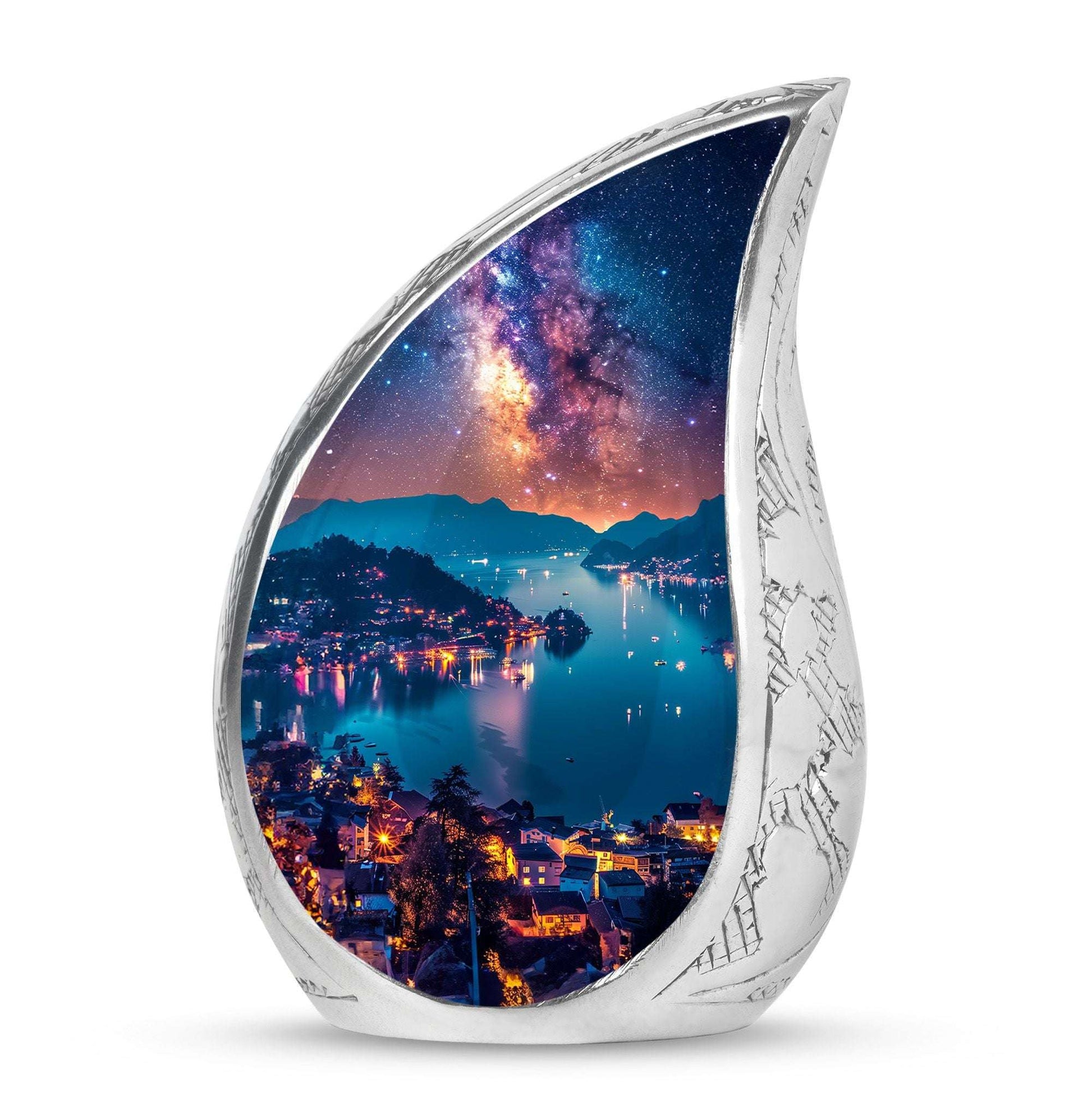 Milkyway Adult Urn Large Funeral Urn - Galaxy Decorative Urns For Ashes