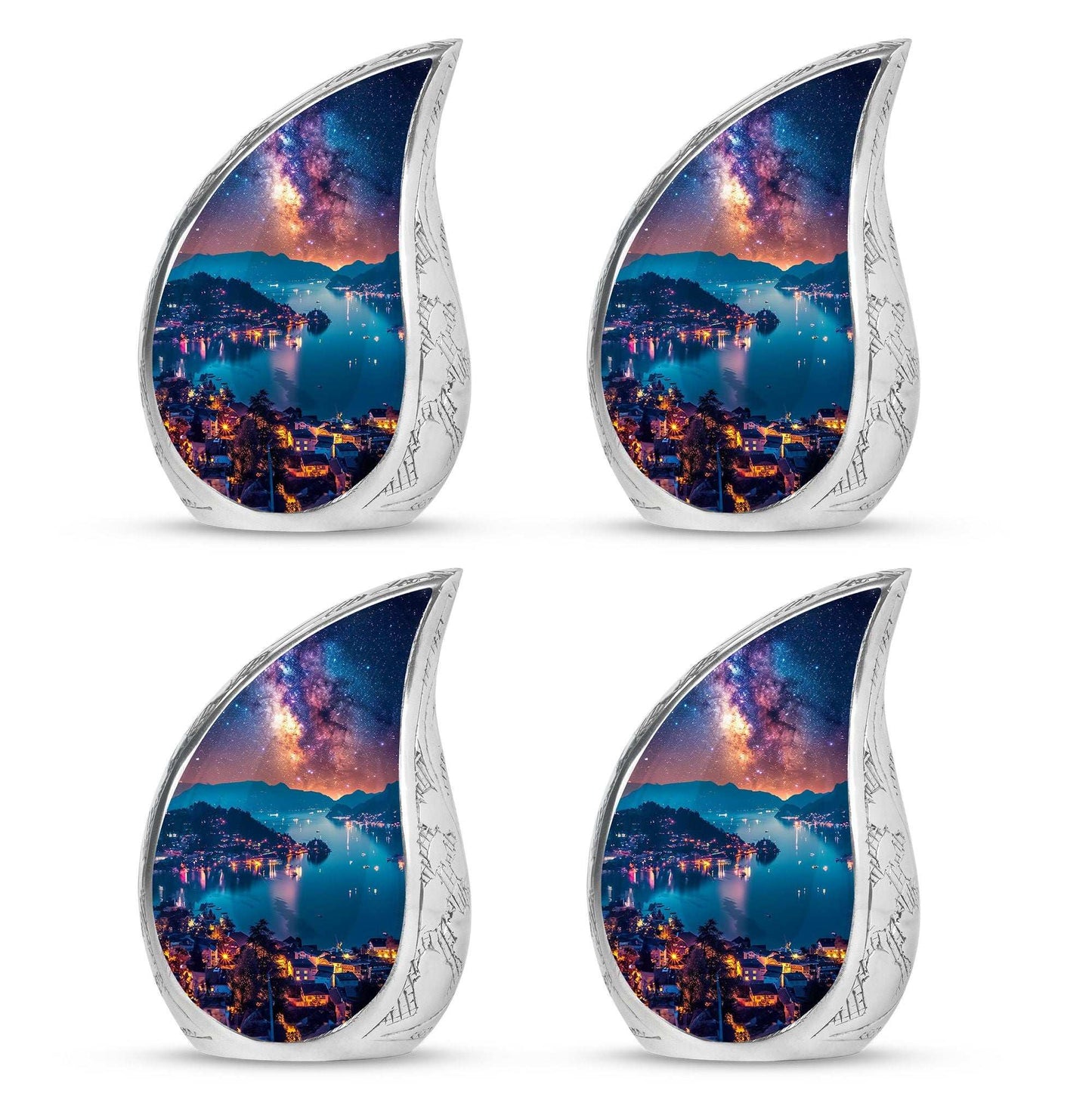Milkyway Adult Urn Large Funeral Urn - Galaxy Decorative Urns For Ashes