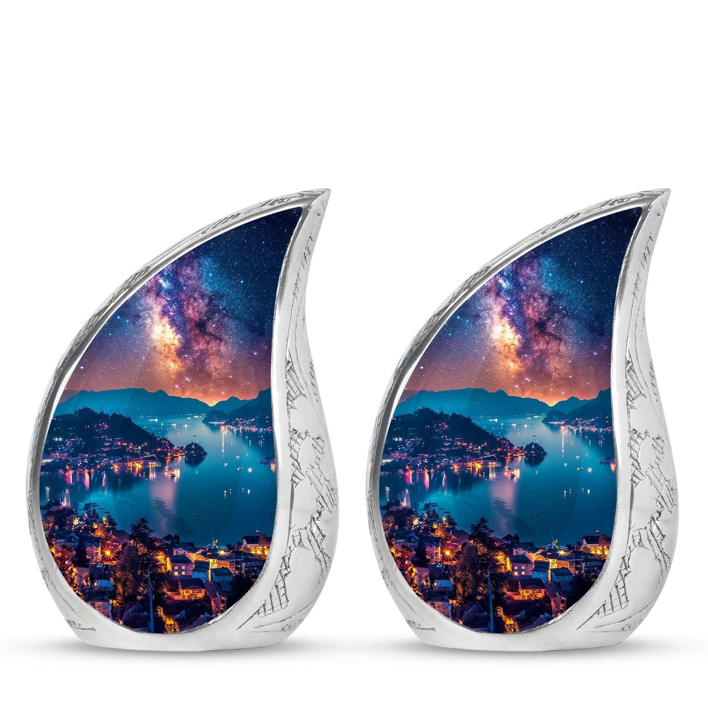 Milkyway Adult Urn Large Funeral Urn - Galaxy Decorative Urns For Ashes
