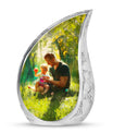 Father & Kids Large & Small Cremation Urns For Human Ashes