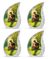 Father & Kids Large & Small Cremation Urns For Human Ashes