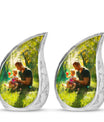 Father & Kids Large & Small Cremation Urns For Human Ashes