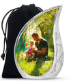 Father & Kids Large & Small Cremation Urns For Human Ashes