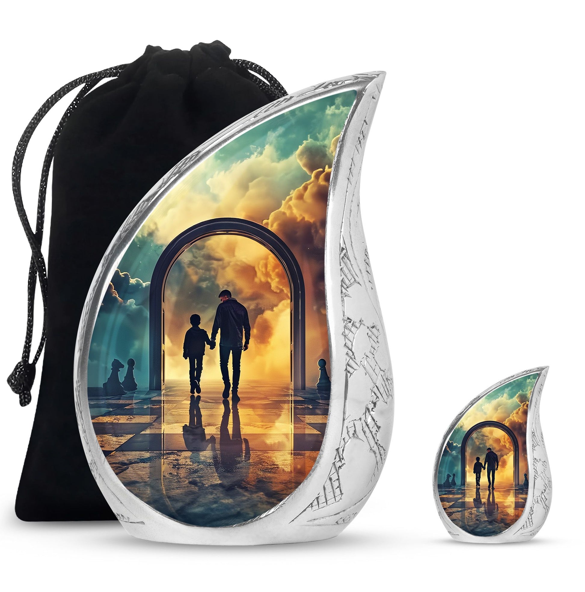 Father Medium Size Urns For Human Ashes Funeral, Ashes Cremation Urn