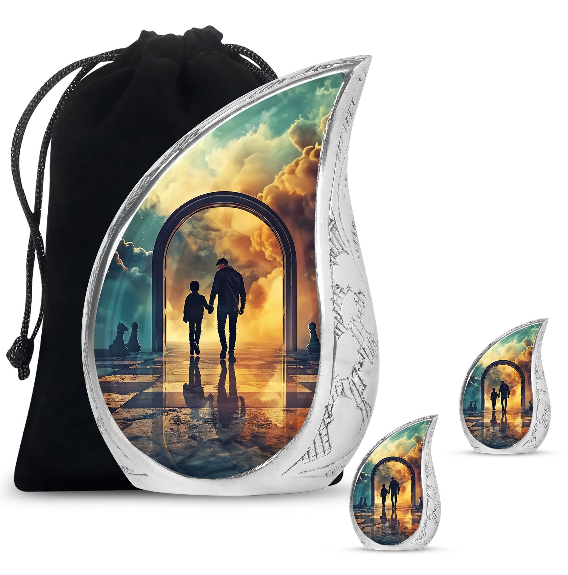 Father Medium Size Urns For Human Ashes Funeral, Ashes Cremation Urn