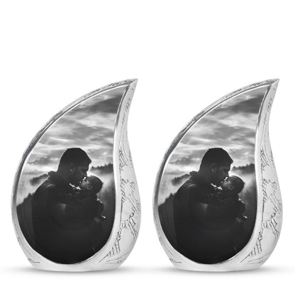 Personalized Father Cremation Urn for Adult - 10-inch, 200 cu in - Yatskia