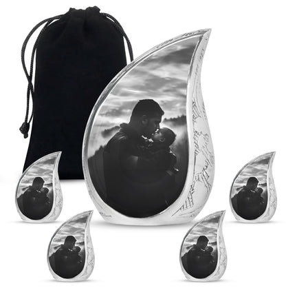 Personalized Father Cremation Urn for Adult - 10-inch, 200 cu in - Yatskia