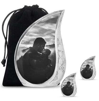 Personalized Father Cremation Urn for Adult - 10-inch, 200 cu in - Yatskia