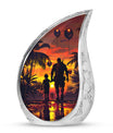 Father and Son Cremation Urns For Human Ashes - Sunset Funeral Urn