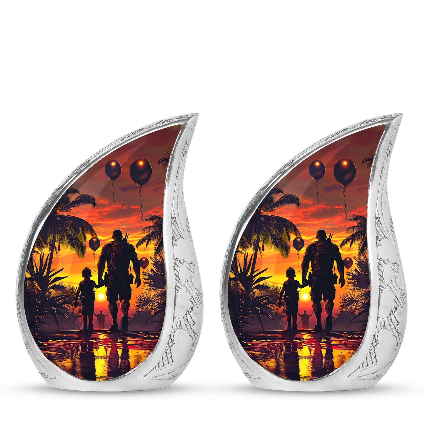 Personalized Galaxy Cremation Urn for Human Ashes - 10-inch, 200 cu in - Yatskia
