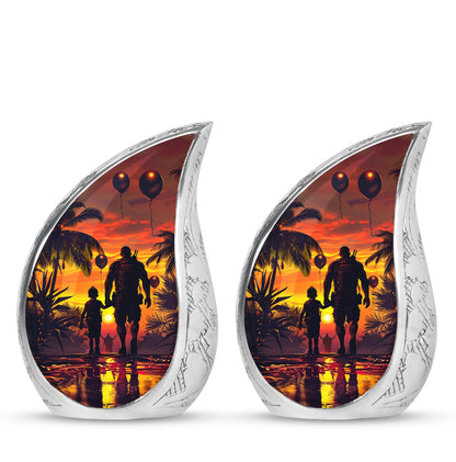 Personalized Galaxy Cremation Urn for Human Ashes - 10-inch, 200 cu in - Yatskia