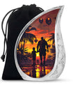 Father and Son Cremation Urns For Human Ashes - Sunset Funeral Urn