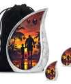 Father and Son Cremation Urns For Human Ashes - Sunset Funeral Urn
