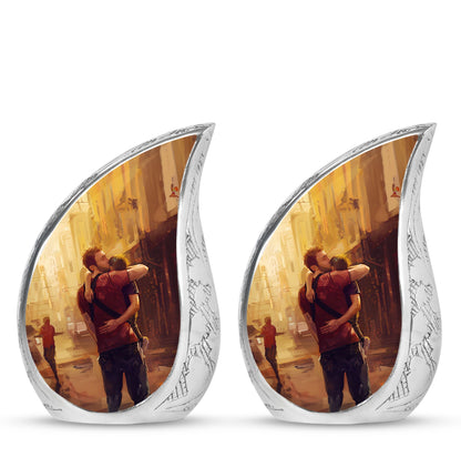 Personalized Father Cremation Urn for Dad - 10-inch, 200 cu in - Yatskia