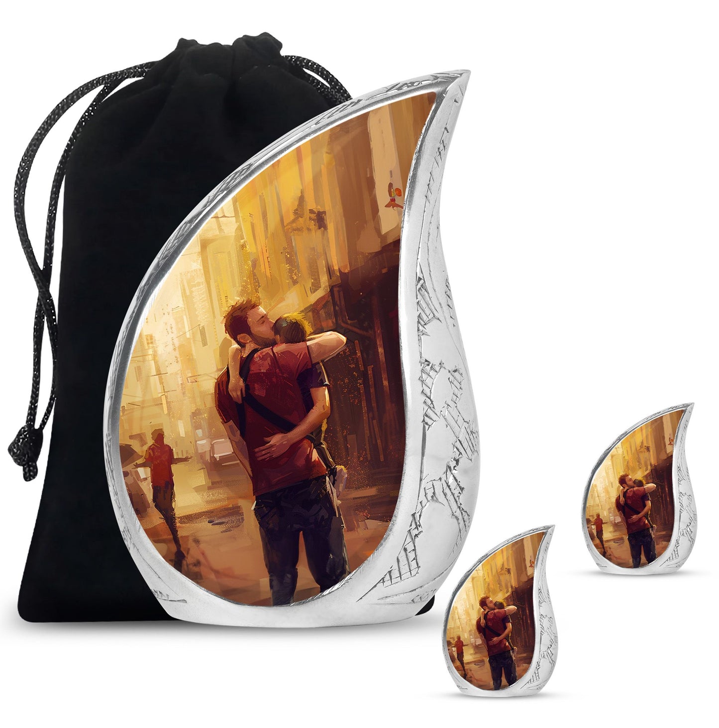 Personalized Father Cremation Urn for Dad - 10-inch, 200 cu in - Yatskia