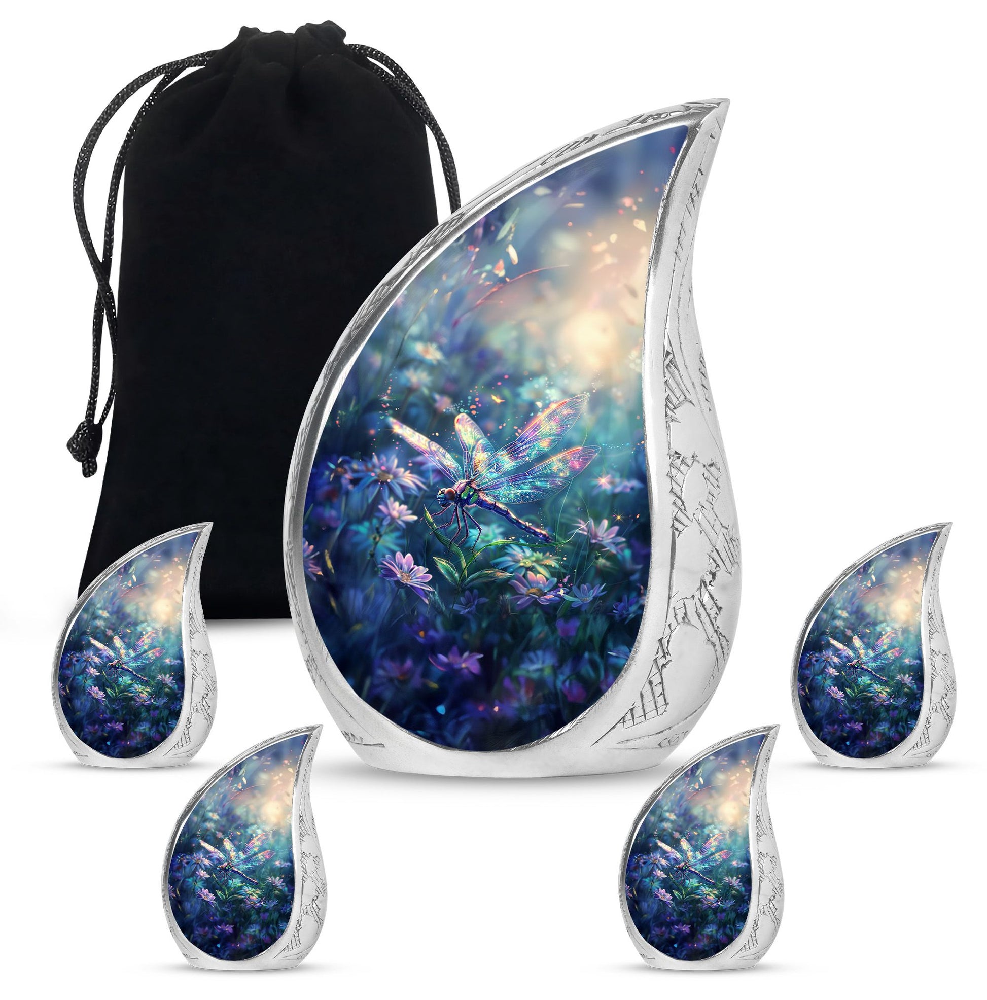 Cosmic Dragonfly Cremation Urns For Human Ashes - Mini Urn For Ashes