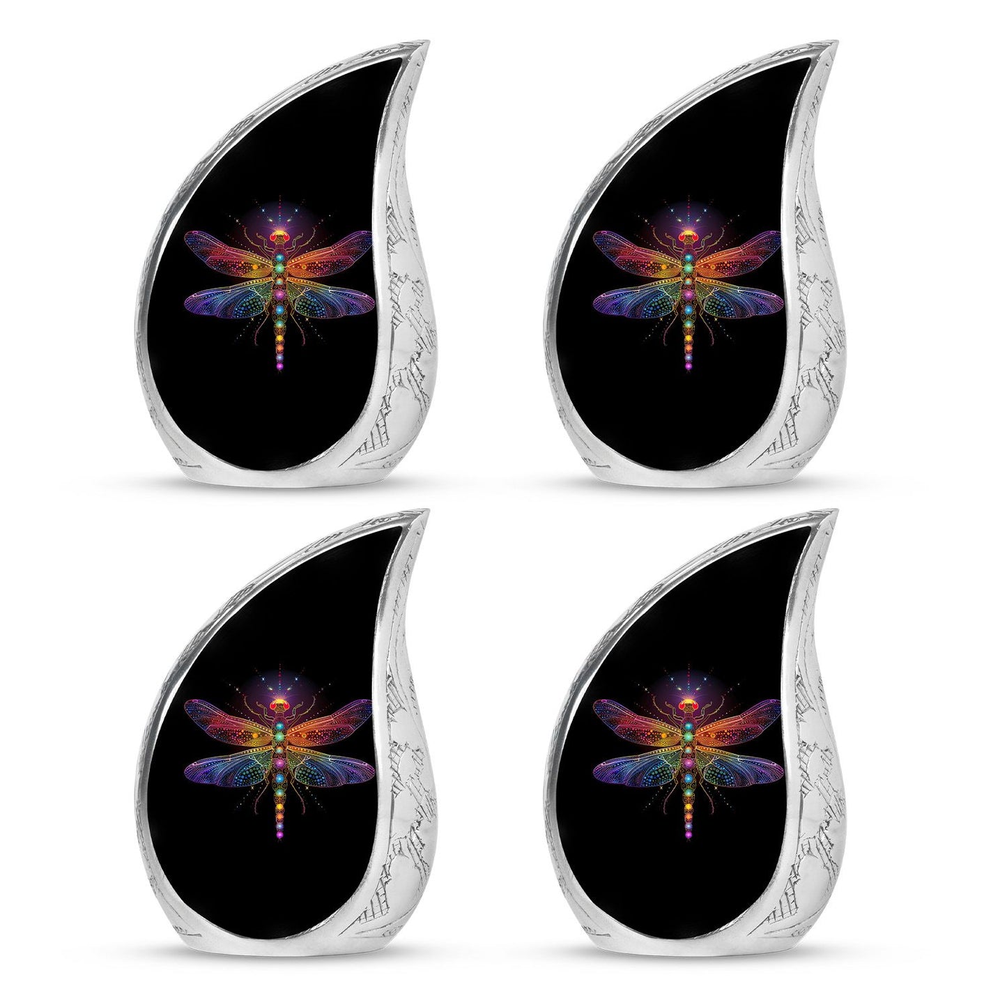 Personalized Dragonfly Cremation Urn for Men & Women - 10-inch, 200 cu in - Yatskia