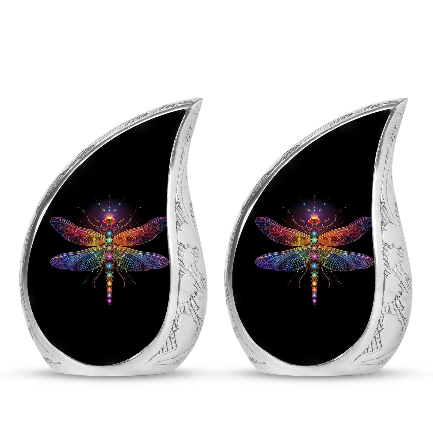 Personalized Dragonfly Cremation Urn for Men & Women - 10-inch, 200 cu in - Yatskia
