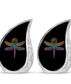 Cosmic Dragonfly Urns For Men Funeral, Ashes Memorial Urn