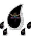 Cosmic Dragonfly Urns For Men Funeral, Ashes Memorial Urn