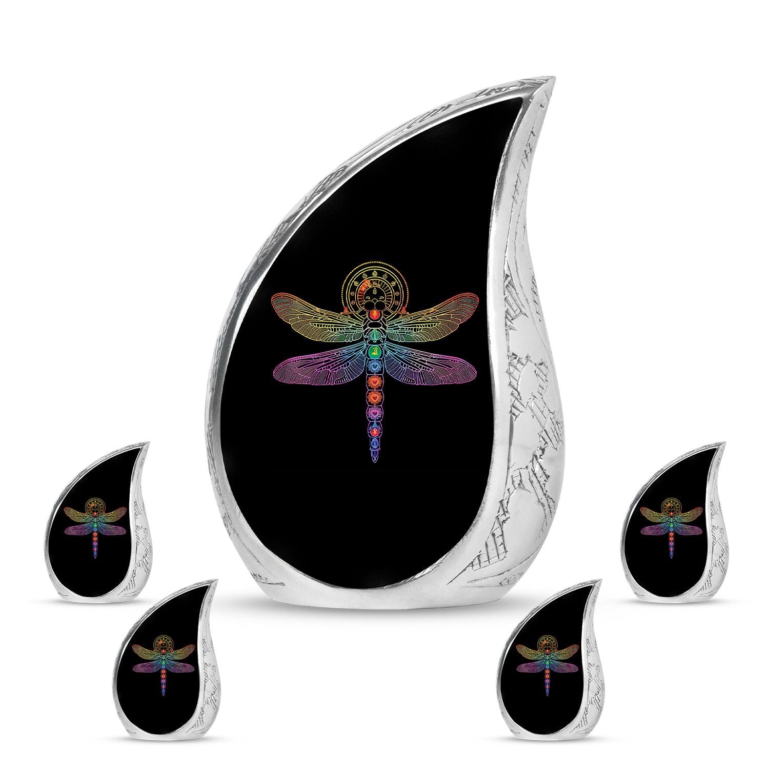 Cosmic Dragonfly Urns For Men Funeral, Ashes Memorial Urn