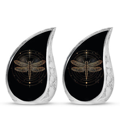 Personalized Dragonfly Cremation Urn for Human Ashes - 10-inch, 200 cu in - Yatskia