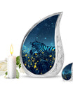 Zebra Metal Urns For Human Ashes Funeral, Ashes Cremation Urn
