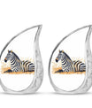 Zebra Double Urns Large Funeral, Ashes Urn For Ashes