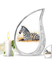 Zebra Double Urns Large Funeral, Ashes Urn For Ashes