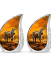 Zebra Urn For Ashes Adult Funeral, Ashes Cremation Urn