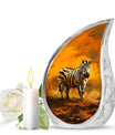 Zebra Urn For Ashes Adult Funeral, Ashes Cremation Urn