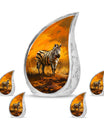 Zebra Urn For Ashes Adult Funeral, Ashes Cremation Urn