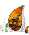 Zebra Urn For Ashes Adult Funeral, Ashes Cremation Urn
